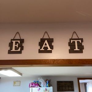 Kitchen Decor EAT Sign